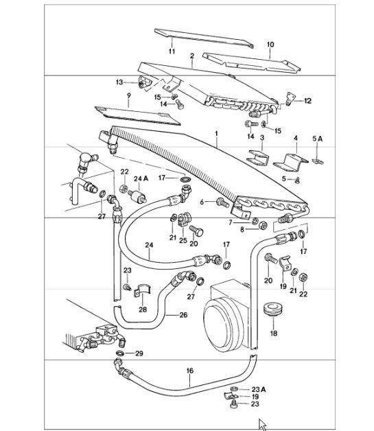 Diagram 813-55 Porsche Panamera 4S 2.9L 双涡轮增压 V6 Sport Turismo 