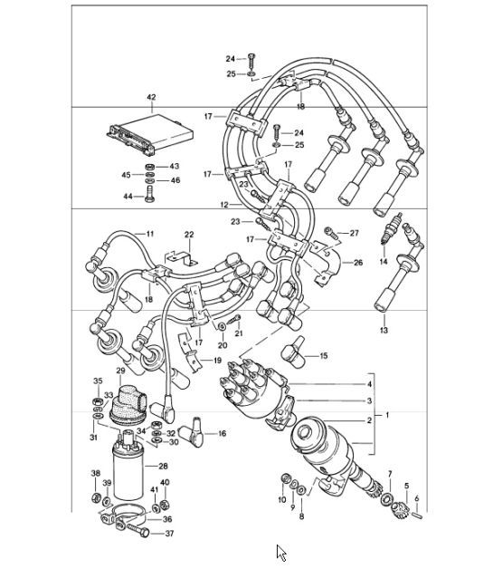 Diagram 901-02 Porsche Boxster T 718 2.0L PDK（300 马力） 电子设备