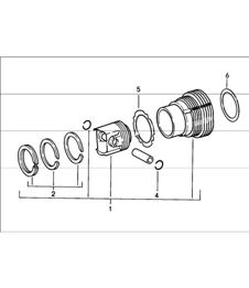 cylinder with piston 911 1987-89