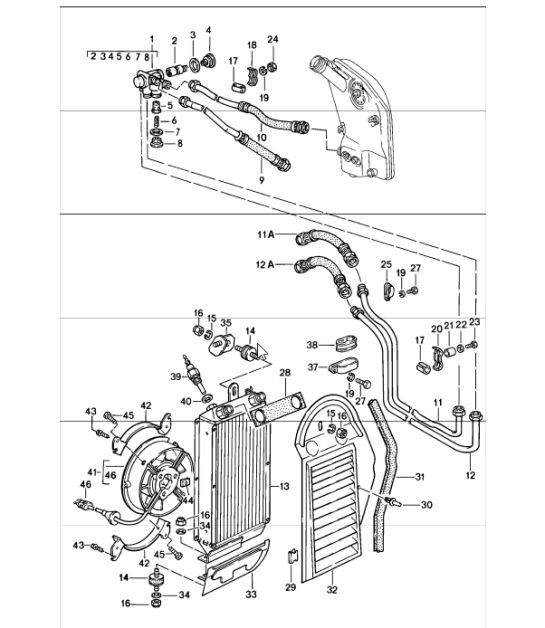 Diagram 104-05 Porsche Cayman GTS 718 2.5L Manual (365 Bhp) Engine