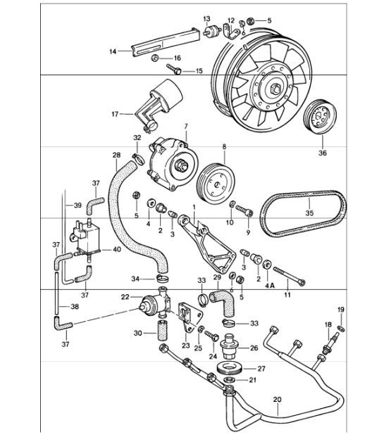 Diagram 108-00 Porsche 991 Turbo S 3.8L (560 pk) Motor