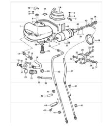 fuel system front 911 1987-89