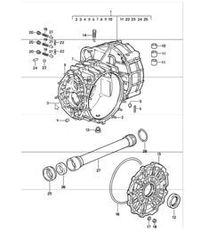 Ersatzgetriebe Getriebegehäuse 911 1987-89