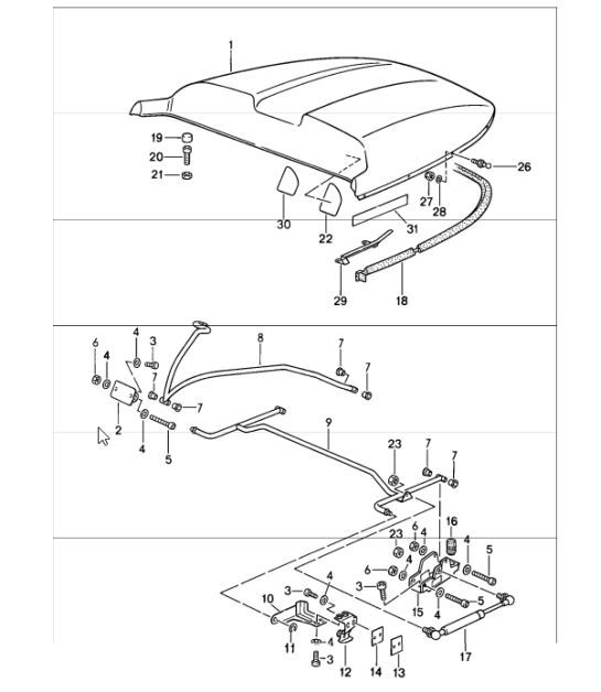 Diagram 811-35 Porsche Panamera 4 V6 3.0L 4WD Executive 