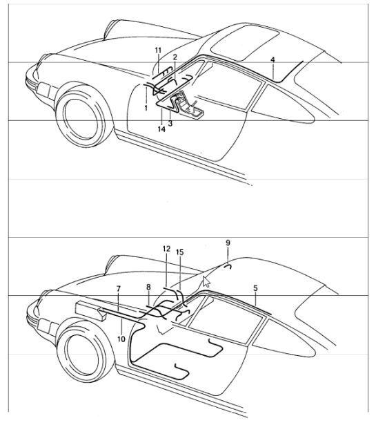 Diagram 902-14 Porsche Panamera S V6 Turbo 3.0L 2WD (420 pk) 