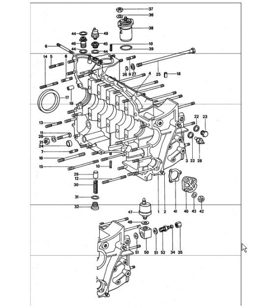 Diagram 101-10 Porsche 997 (911) MK1 2005-2008 Engine
