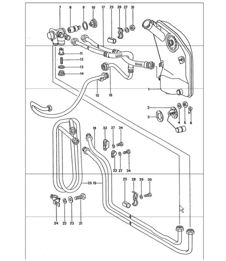 lubrificazione motore, serpentina radiatore 911 TURBO 1975-77