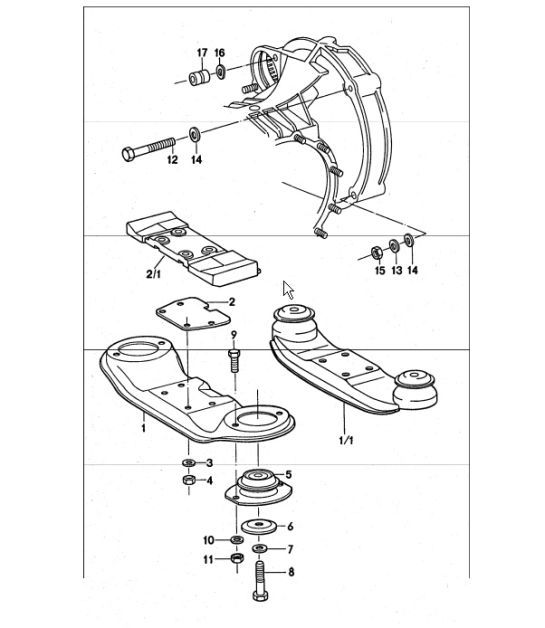 Diagram 306-00 Porsche Boxster S 718 2.5L Schaltgetriebe (350 PS) Übertragung