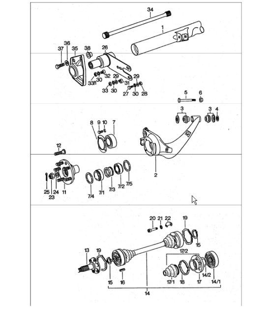Porsche 911 Rear Trailing Arm to Spring Plate Eccentric bolt ...