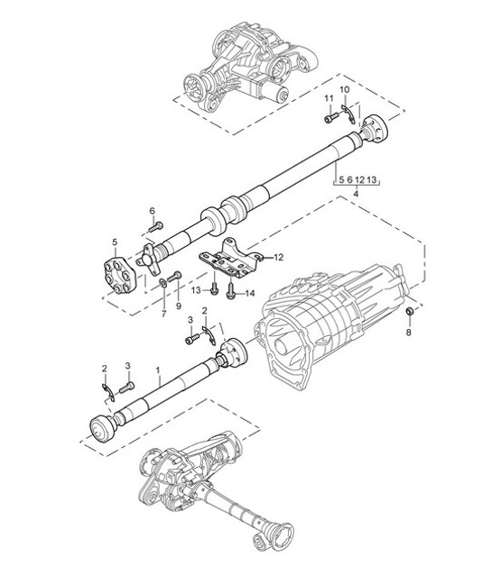 Diagram 305-20 Porsche 991 Carrera C2 3.4L (350 ch) Transmission