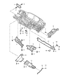Lining / Underbody / Heat protection Cayenne 9PA (955) 2003-06