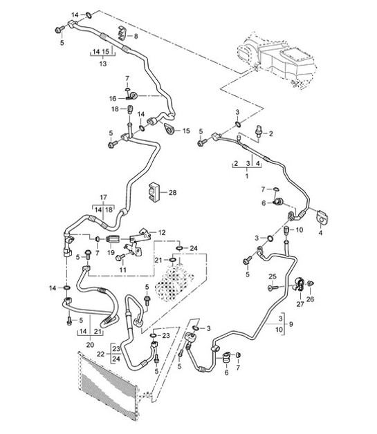 Diagram 813-63 Porsche Cayman GTS 718 2.5L 手动档 (365 Bhp)  车身