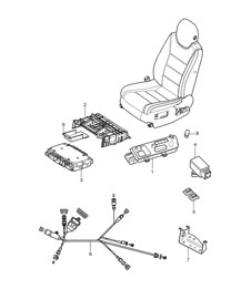 Switch / Seat adjuster / Wiring harnesses Cayenne 9PA (955) 2003-06