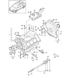 Carter moteur / Pièces détachées (Modèle: 06EC,CGEA, CGE,CGFA,CJT) Cayenne 92A (958) 3.0L HYBRID 2011-18