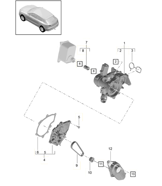 Diagram 105-010 Porsche  