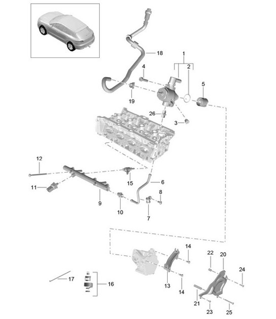 Diagram 107-055 Porsche  