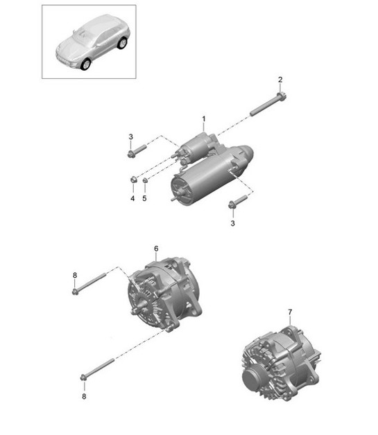 Diagram 902-005 Porsche Panamera S E-Híbrido V6 3.0L (416 CV) 
