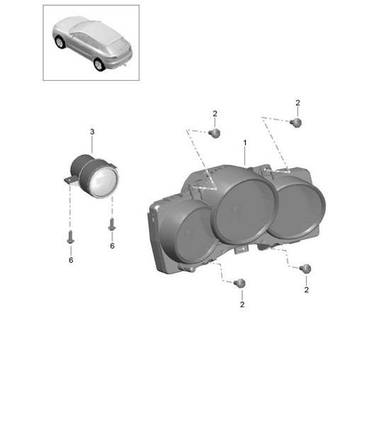 Diagram 906-001 Porsche 开曼 S 3.4L 981 2013-16 电子设备
