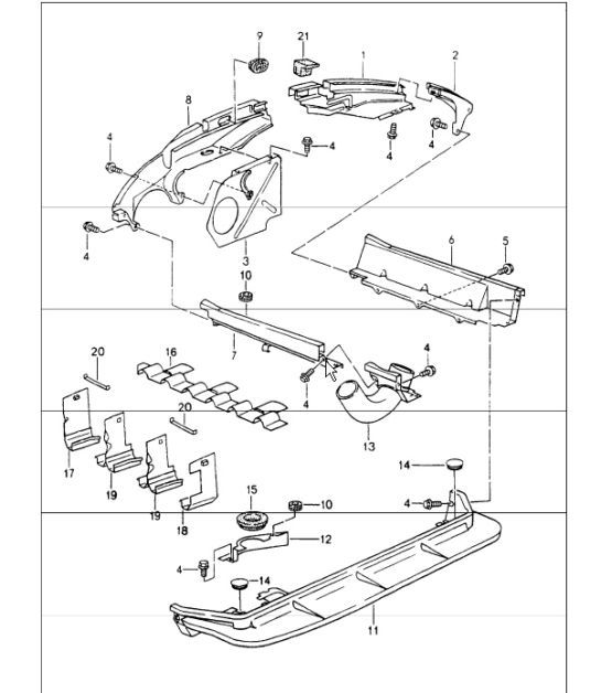 Diagram 105-12 Porsche Panamera Turbo V8 4.0L 4WD Executive 