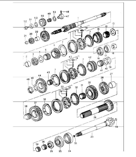Diagram 303-05 Porsche Macan S 汽油 3.0L V6 340Bhp 传播
