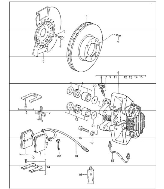 Diagram 602-00 Porsche Macan (95B) MK1 (2014-2018) Räder, Bremsen