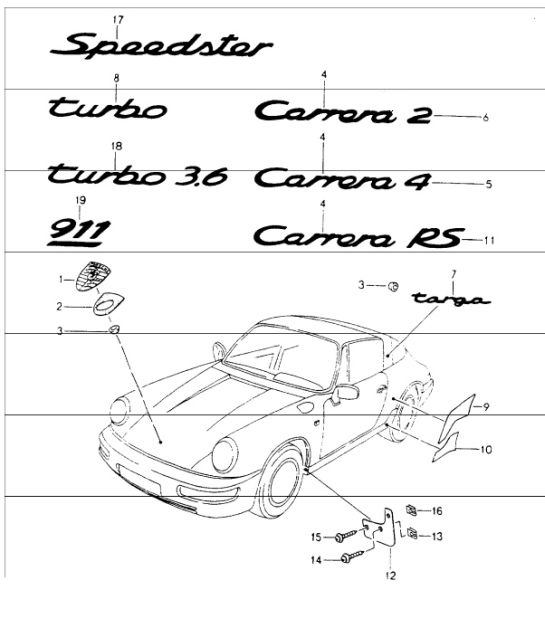Diagram 810-00 Porsche 928S 4.7L 1981-83 