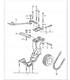 compressor, mounting, driving mechanism 964 CARRERA 2/4/RS M64.01/02/03 1989-94