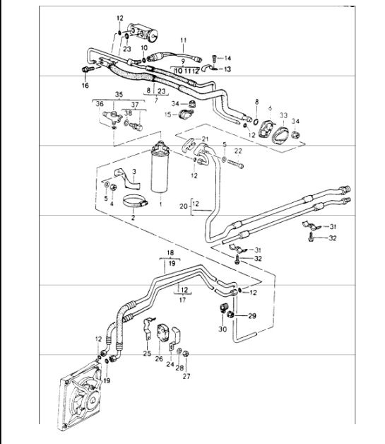 Diagram 813-25 Porsche Boxster 981 2.7L 2012-16  车身