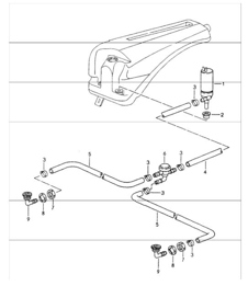 headlight washer system 964 1989-94