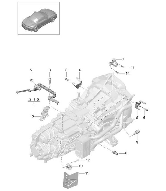 Diagram 302-010 Porsche Panamera V6 3.6L 2WD 