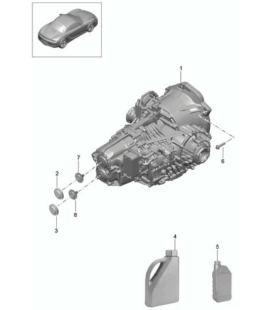 Diagram 320-000 Porsche Macan (95B) MK1 (2014-2018) Übertragung