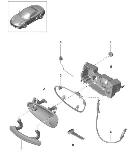 Diagram 804-020 Porsche 帕纳梅拉 V6 3.6L 2WD 