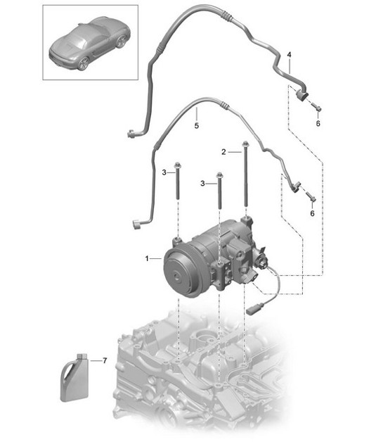 Diagram 813-015 Porsche Panamera S V6 Turbo 3.0L 2WD (420 ch) 