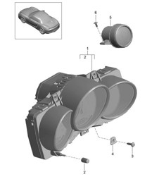 Instrumentos / Cronómetro 981 Boxster / Boxster S 2012-16