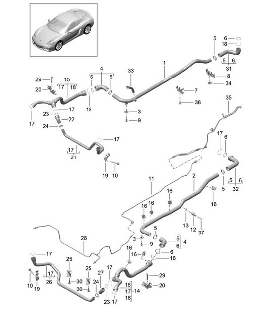 Diagram 105-010 Porsche  