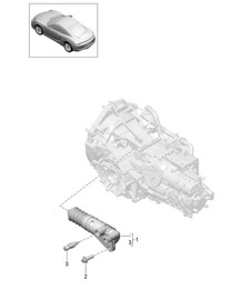 Koppelingsontgrendeling / koppelingswerkcilinder (model: G8100,G8120) 981C Cayman / Cayman S 2014-16