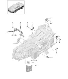 Manual gearbox / Individual parts (Model: G8100,G8120) 981C Cayman / Cayman S 2014-16