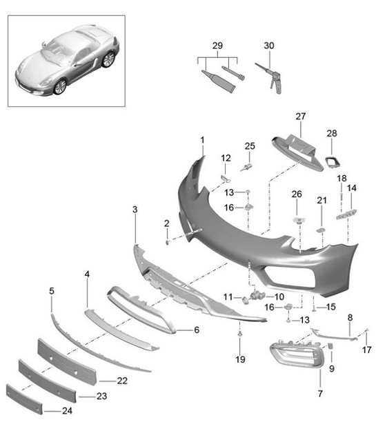 Diagram 802-001 Porsche Panamera Diesel V6 3.0L (250 pk) 