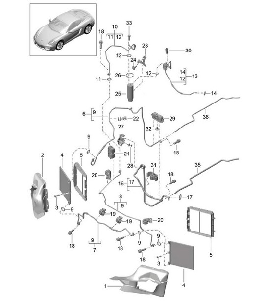 Diagram 813-020 Porsche Panamera V6 3.6L 2WD (310 ch) 