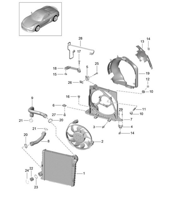 Diagram 105-015 Porsche Cayenne 3.0L Diesel 2007>> Engine