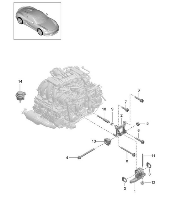 Diagram 109-000 Porsche Panamera 970 MK1（2009-2013年） 