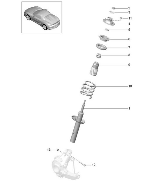Diagram 502-000 Porsche Panamera 970 MK2 (2014-2016) 