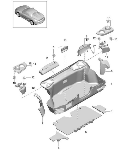 Diagram 807-005 Porsche Macan（95B）MK1（2014-2018）  车身