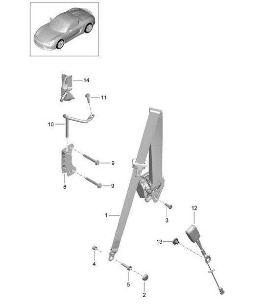 Diagram 812-000 Porsche Panamera GTS V8 4.8L 4WD (440Hp) 