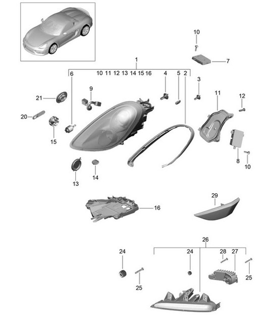 Diagram 905-002 Porsche  