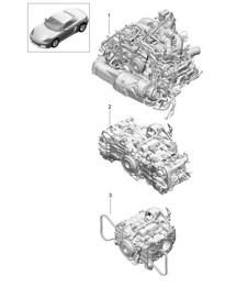Motore sostitutivo (Modello: DDPA,DDP, DDN,DJUA, DJU,DJUB) 718 (982) Boxster 2017&gt;&gt;