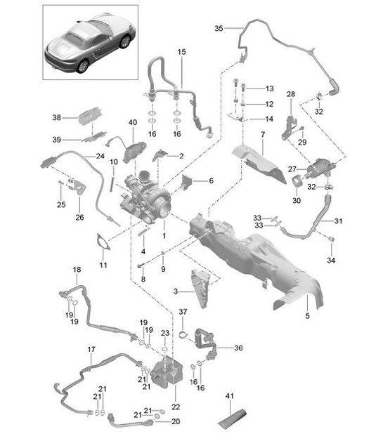 Diagram 202-005 Porsche Cayenne Coupé Turbo V8 4.0L benzina 550 CV 