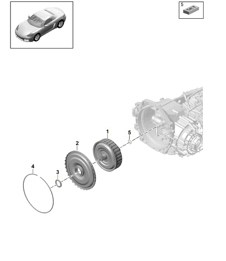 - PDK - Getriebe / Kupplung für Doppelkupplungsgetriebe (Modell: CG210, CG240, CG270) 718 (982) Boxster 2017&gt;&gt;