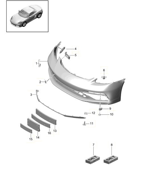 Diagram 802-004 Porsche 992 涡轮增压 S Cabriolet 3.8L 