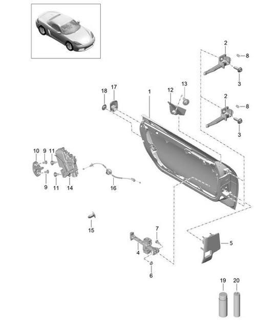 Diagram 804-000 Porsche Macan (95B) MK2 2019-2021 